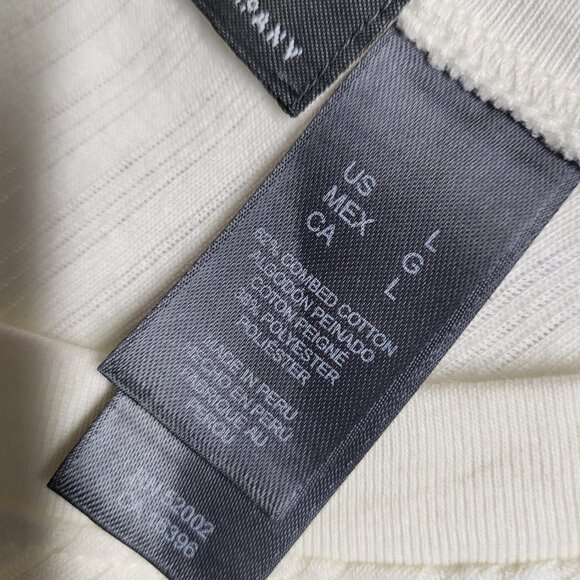 Crazy Horse Claiborne T Shirt Rib Knit Mens Large Combed Cotton Made in Peru - Picture 5 of 13